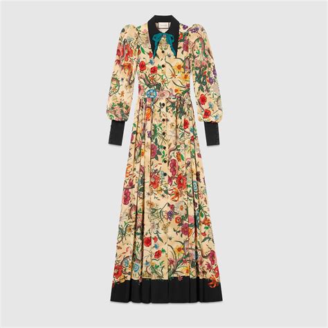 gucci flora dress|gucci long sleeve lace dress.